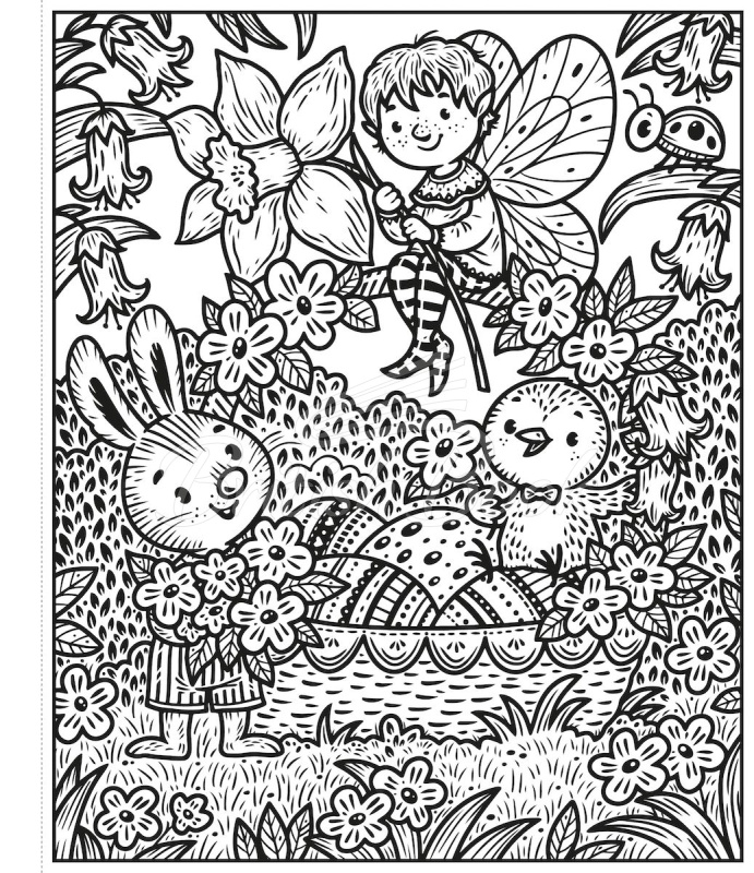 Книга Easter Magic Painting Book изображение 5