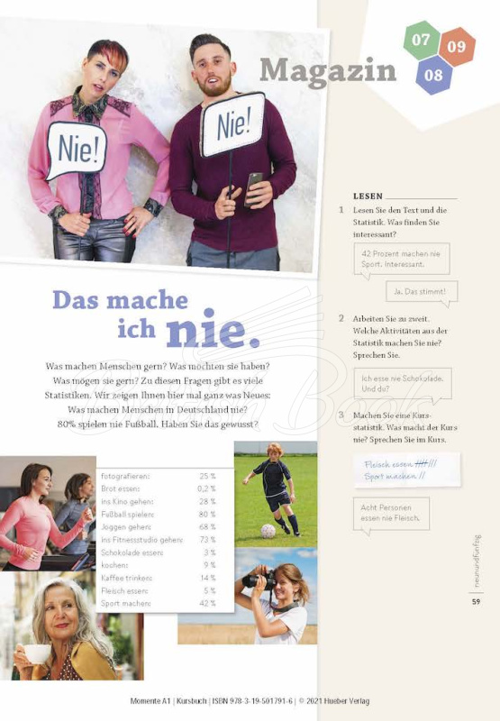Підручник Momente A1 Kursbuch mit interaktive Version зображення 12
