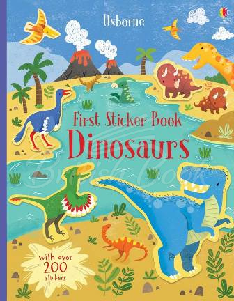Книга First Sticker Book: Dinosaurs изображение