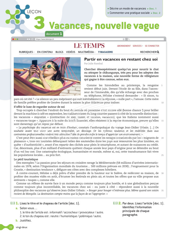 Учебник Cosmopolite 4 Livre de l'élève avec DVD-ROM изображение 10
