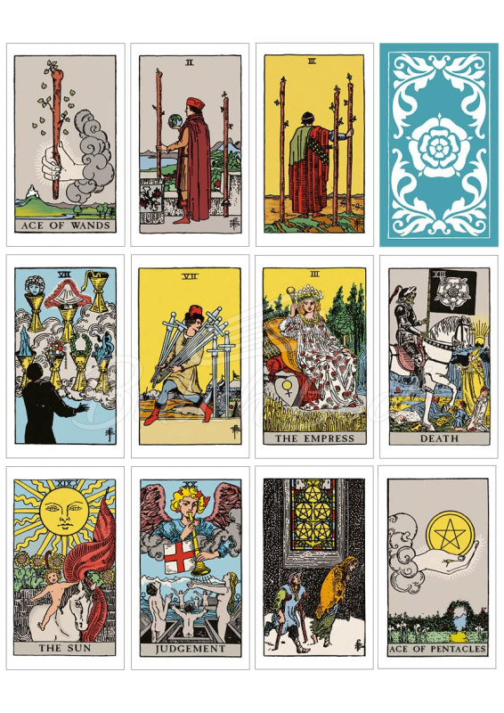 Карти таро The Classic Rider Waite Smith Tarot Book and Card Deck зображення 5