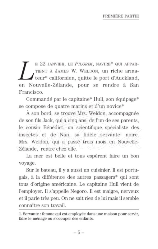 Книга Lectures en Français Facile Niveau 1 Un capitaine de 15 ans зображення 3