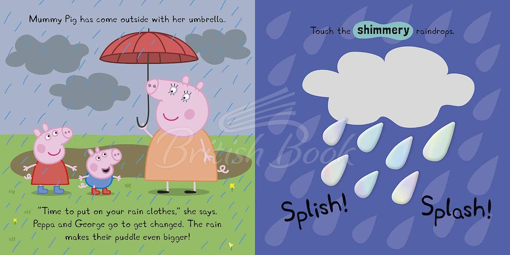 Книга Peppa Pig: Puddle Playtime (A Touch and Feel Playbook) зображення 2