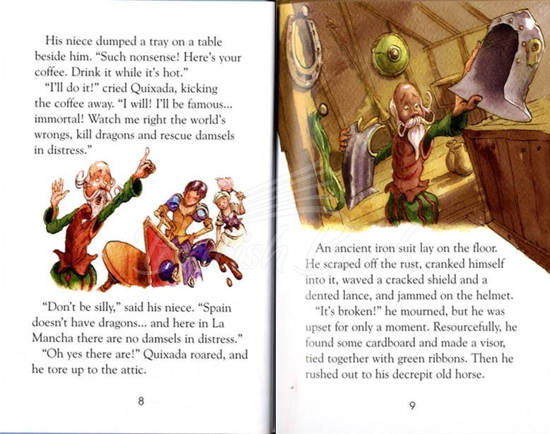 Книга Usborne Young Reading Level 3 Don Quixote зображення 1