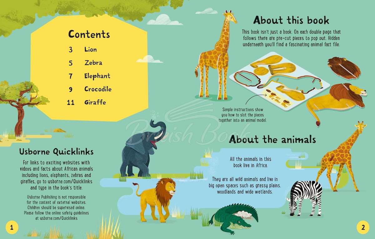 Книга Slot-together Animals Book изображение 4