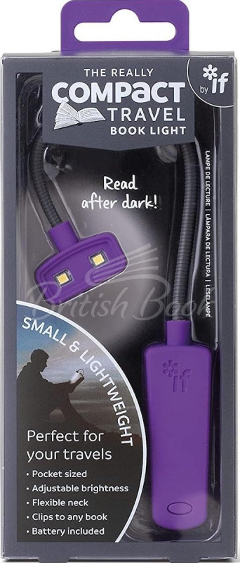 Фонарик для книг The Really Compact Travel Book Light Purple изображение
