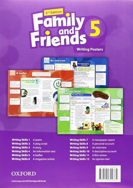 Набір плакатів Family and Friends 2nd Edition 5 Writing Posters зображення