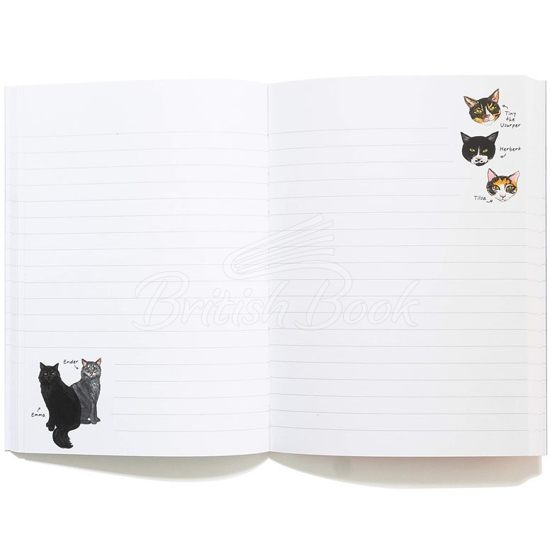 Блокнот Bibliophile Flexi Journal: Bookstore Cats изображение 2