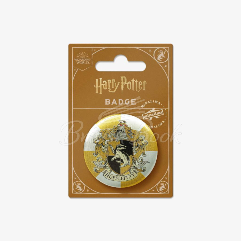 Значок Hogwarts: Hufflepuff House Crest Button Badge зображення 3