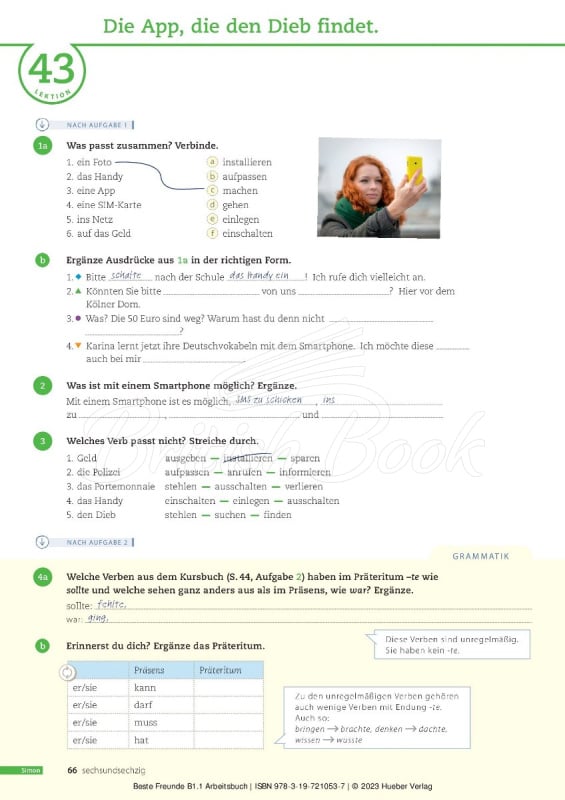 Робочий зошит Beste Freunde B1.1 Arbeitsbuch mit Audios online зображення 1