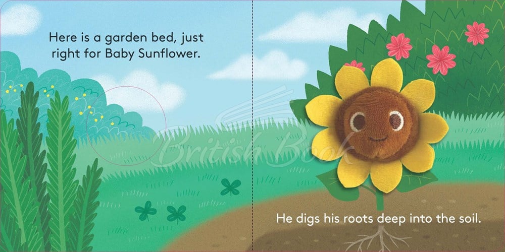 Книга Baby Sunflower Finger Puppet Book изображение 2