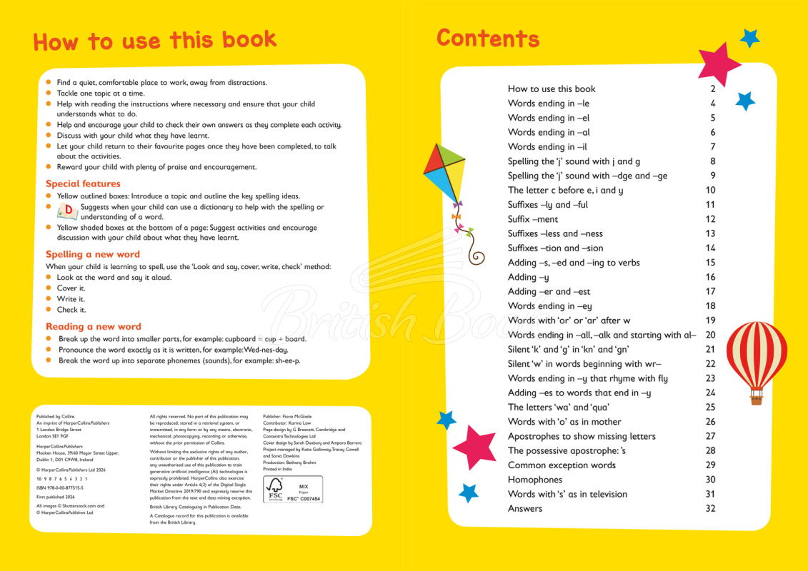 Книга Elite Learning: Spelling (Ages 6-7) зображення 1