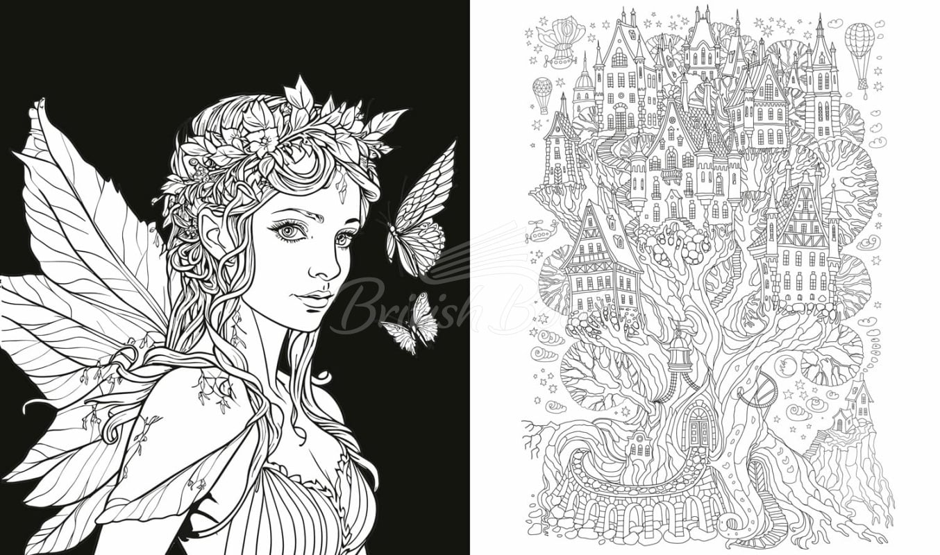 Книга Romantasy Colouring Book изображение 4