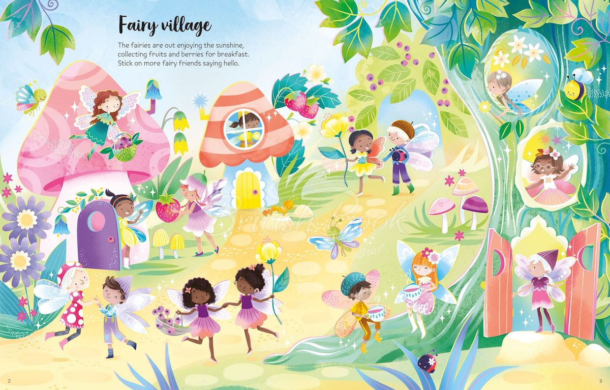 Книга First Sticker Book: Sparkly Fairies зображення 3