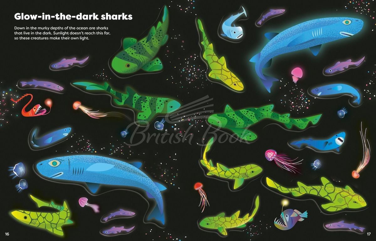 Книга Big Sticker Book of Sharks зображення 6