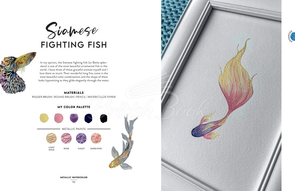 Книга Metallic Watercolor зображення 6
