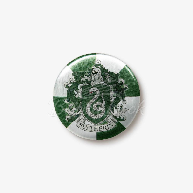 Значок Hogwarts: Slytherin House Crest Button Badge изображение