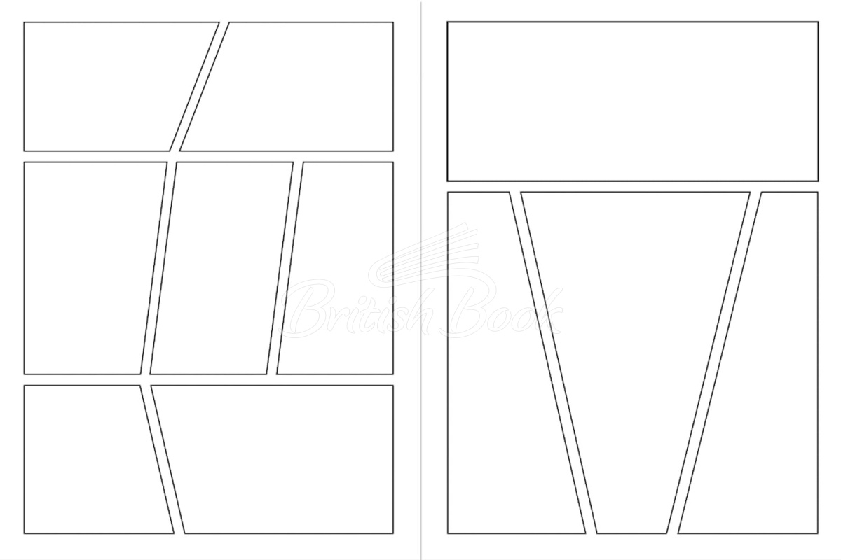 Книга Draw Your Own Manga: Blank Comic Book зображення 6