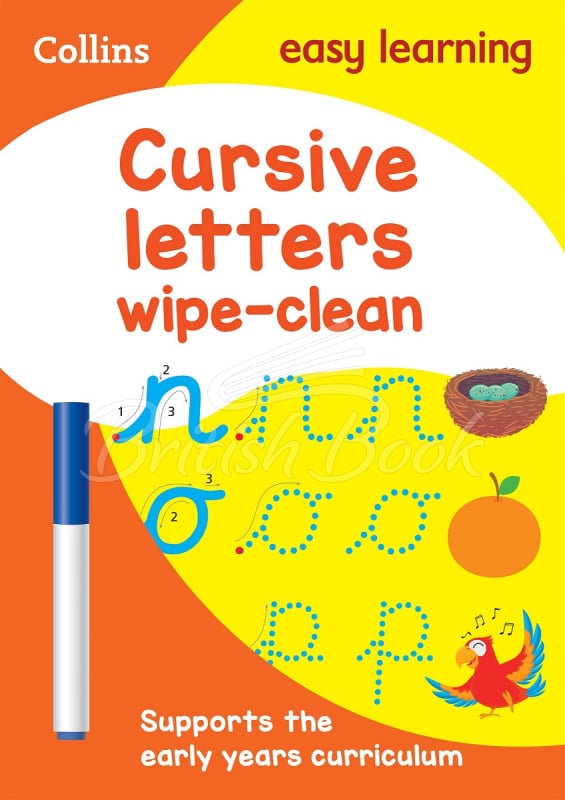 Книга Collins Easy Learning Preschool: Cursive Letters Wipe-Clean Activity Book (Ages 3-5) зображення
