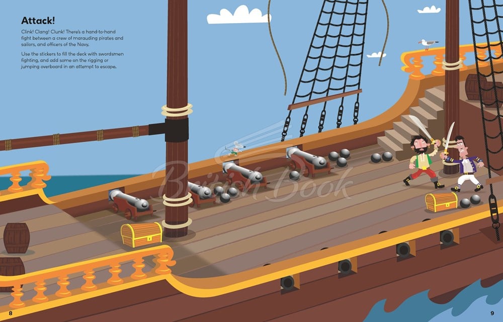 Книга Pirate Sticker Book зображення 3