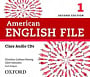 American English File Second Edition 1 Class Audio CDs