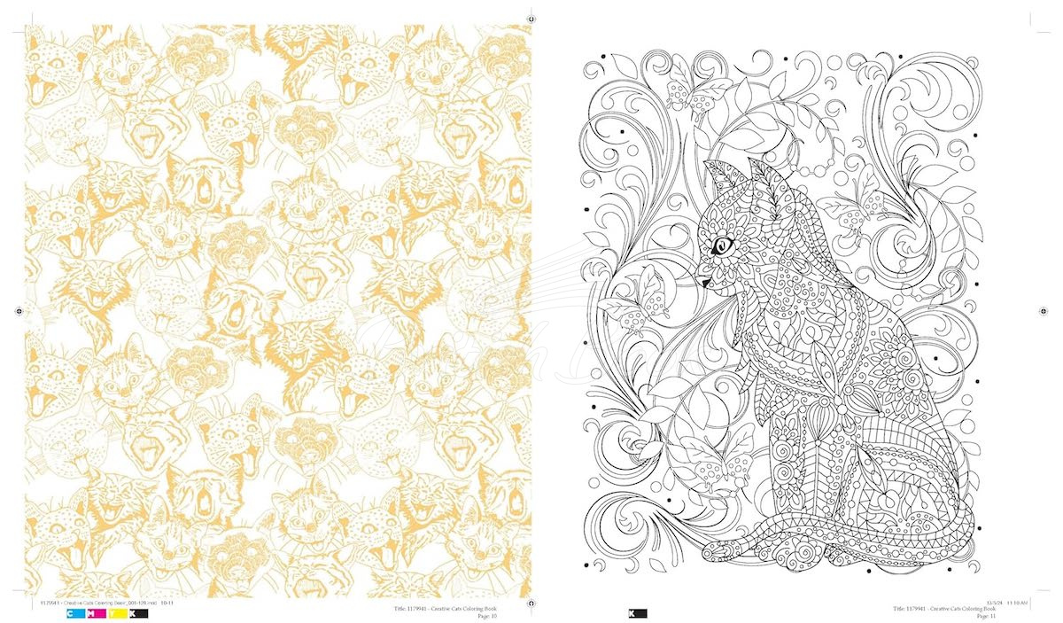 Книга Creative Cats Coloring Book зображення 5