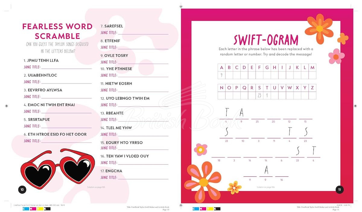 Книга The Unofficial Taylor Swift Sticker and Activity Book зображення 6