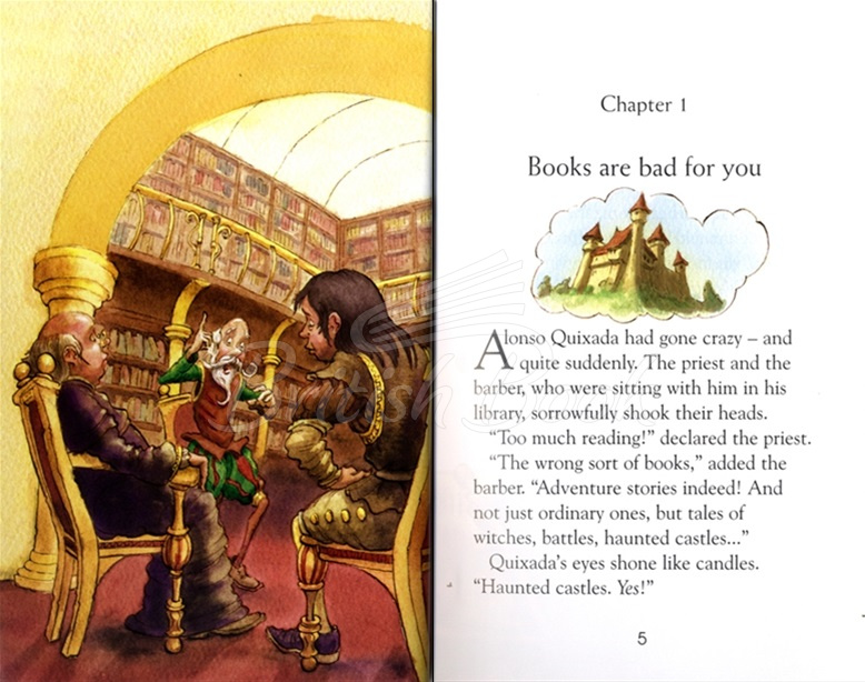 Книга Usborne Young Reading Level 3 Don Quixote зображення 3