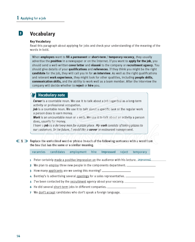 Книга Cambridge Grammar and Vocabulary for the TOEIC Test with answers and Audio СD зображення 9