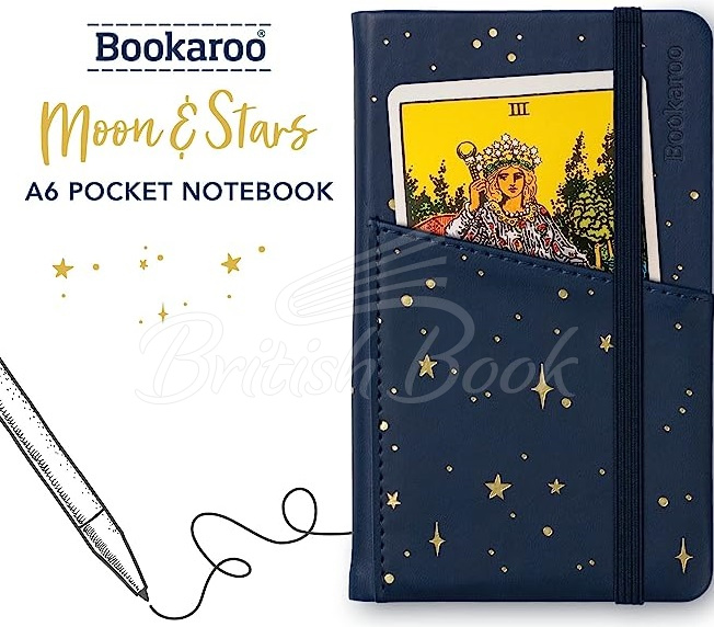 Блокнот Bookaroo Notebook A5 Moon & Stars зображення 2