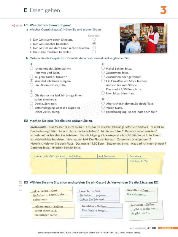 Учебник и рабочая тетрадь Schritte international Neu 3 Kurs- und Arbeitsbuch mit Audios online изображение 8