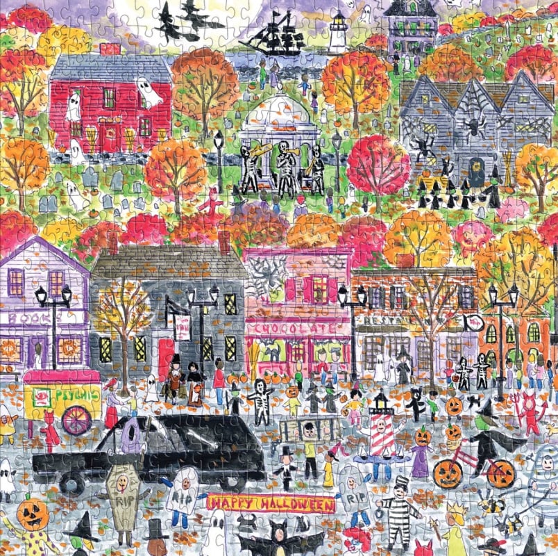 Пазл Michael Storrings Halloween Parade 500 Piece Puzzle изображение 2