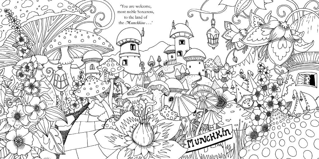 Книга Escape to Oz: A Colouring Book Adventure изображение 3
