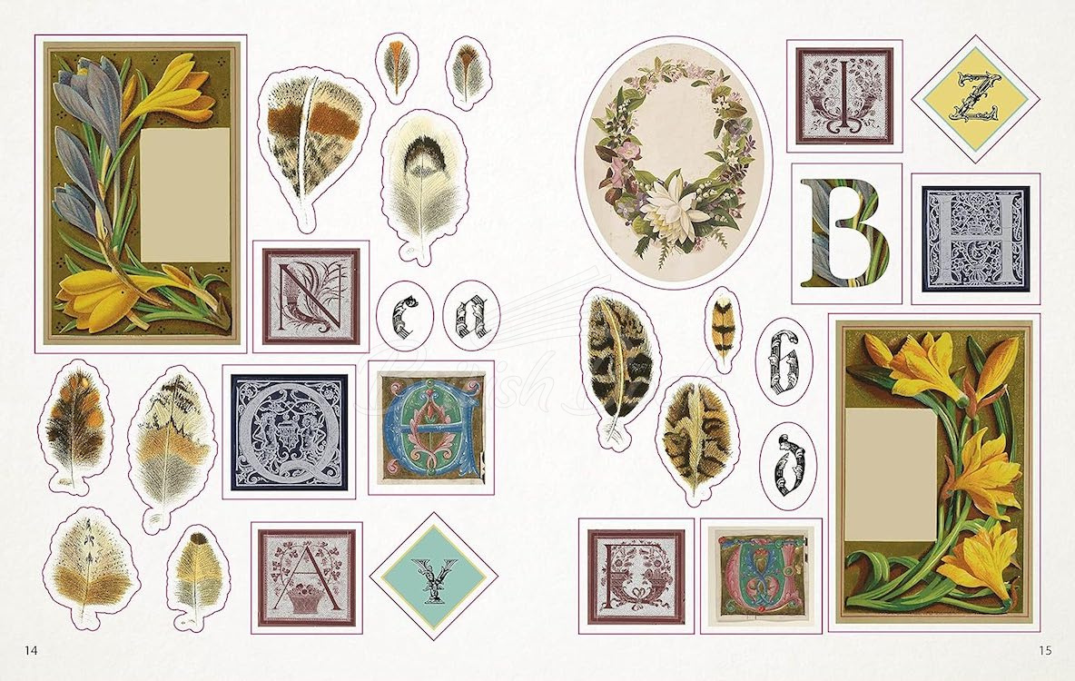 Книга The Bees, Birds, and Butterflies Sticker Anthology зображення 2