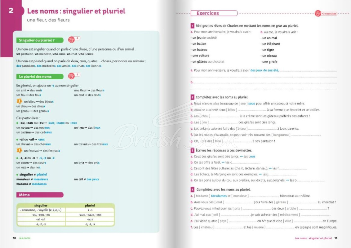 Учебник Exercices de Grammaire et conjugaison A2 изображение 4