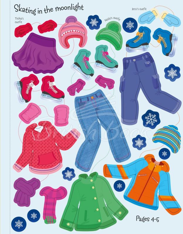 Книга Sticker Dolly Dressing: Winter Wonderland изображение 3
