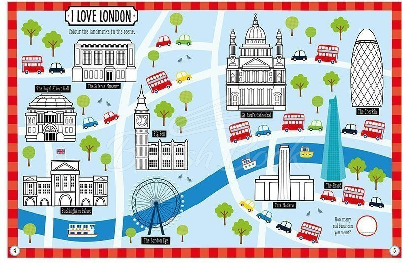 Книга Puffy Stickers: I Love London зображення 1
