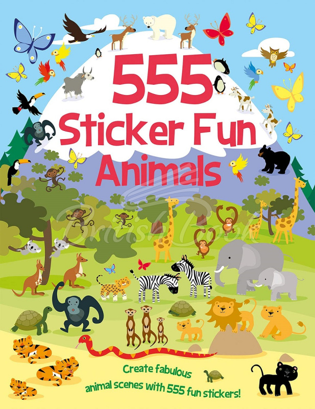 Книга 555 Sticker Fun: Animals зображення