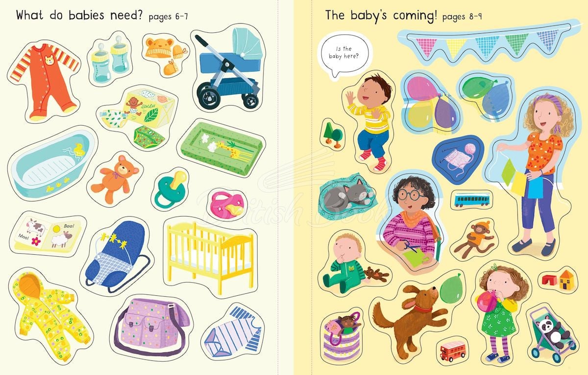 Книга First Sticker Book: The New Baby зображення 5