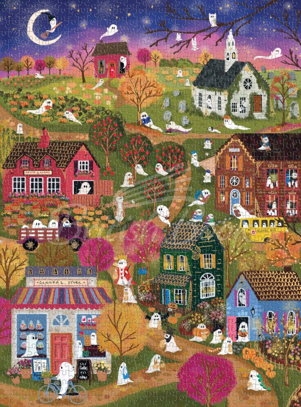 Пазл Joy Laforme Spooky Village 1000 Piece Foil Puzzle зображення 3