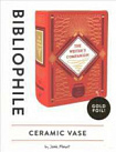 Bibliophile Ceramic Vase: The Writer's Companion