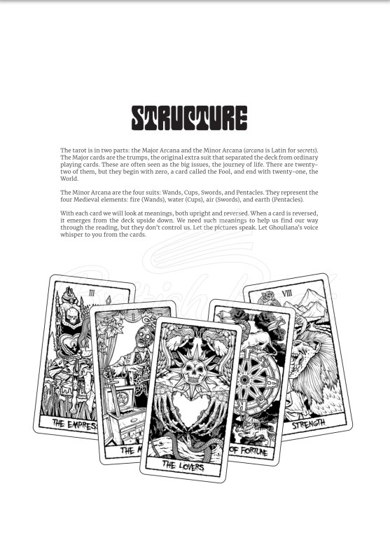 Книга The Beauty of Horror: Tarot Coloring Book зображення 4