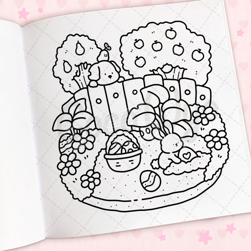 Книга Cozy Cuties: A Cute and Comfy Colouring Book изображение 7