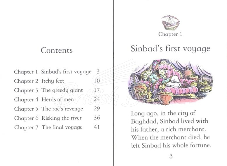 Книга Usborne Young Reading Level 1 The Adventures of Sinbad the Sailor зображення 3