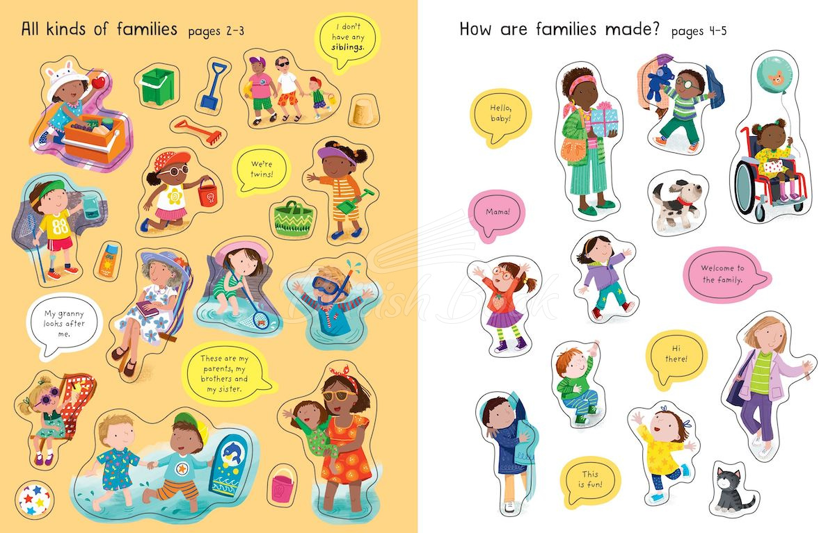 Книга First Sticker Book: Families зображення 5
