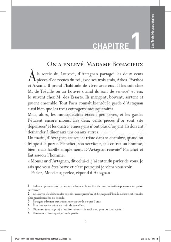Книга Lire en Français Facile Niveau A2 Les Trois Mousquetaires Tome 2: Au service de la reine изображение 1