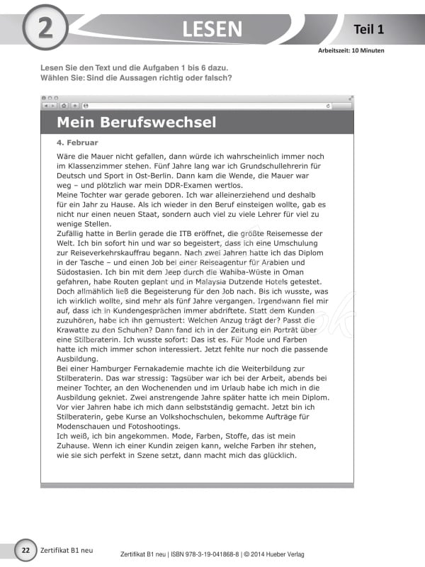 Книга Zertifikat B1 Neu: 15 Übungsprüfungen mit Audio-CD изображение 1