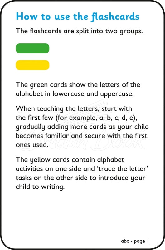 Картки Collins Easy Learning Preschool: abc Flashcards зображення 5