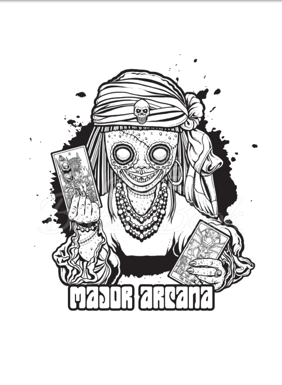 Книга The Beauty of Horror: Tarot Coloring Book зображення 3