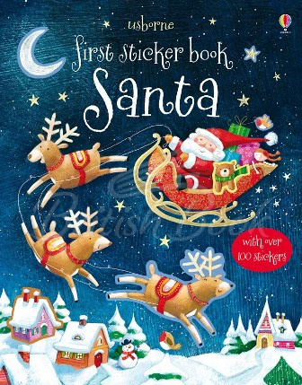 Книга First Sticker Book: Santa изображение